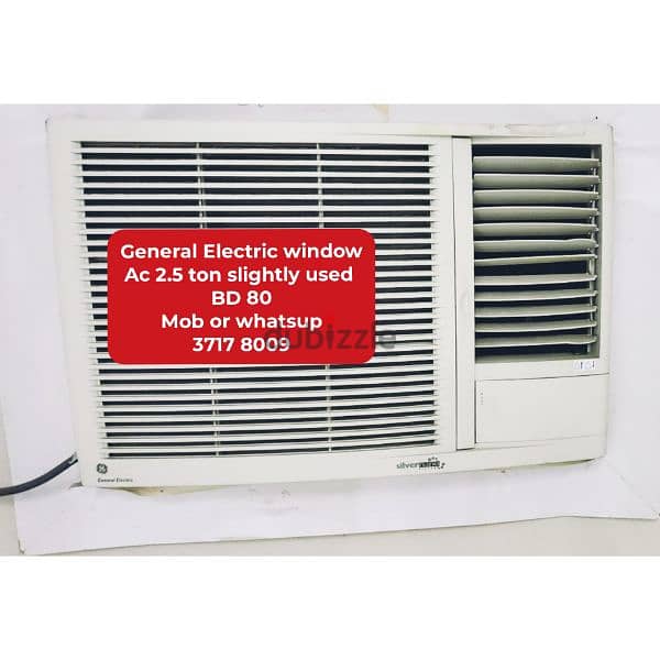 variety of splitunit window Ac fridge washing for sale 4