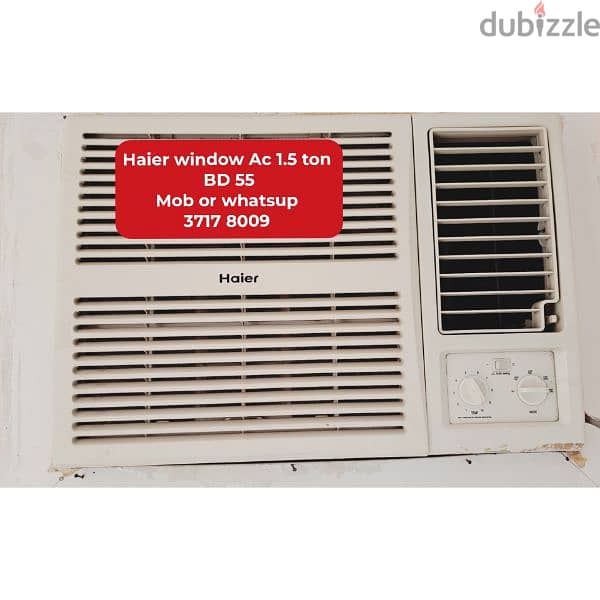 variety of splitunit window Ac fridge washing for sale 7