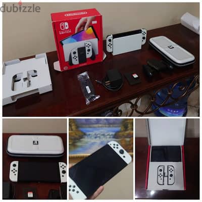 Nintendo Switch Oled white edition full set with free stuffs