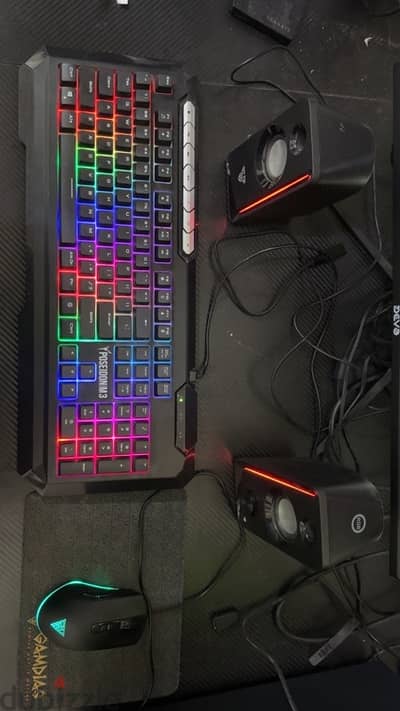 Gaming Keyboard And Mouse + Speakers