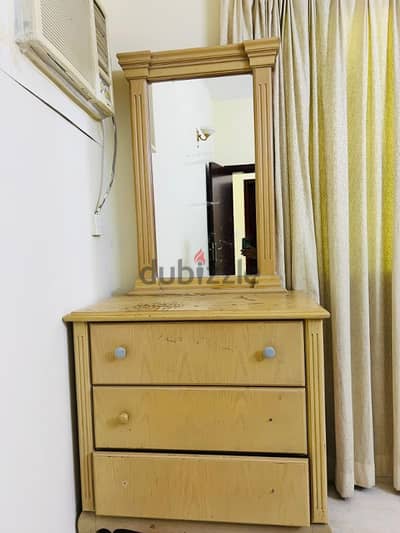 dressing table with mirror