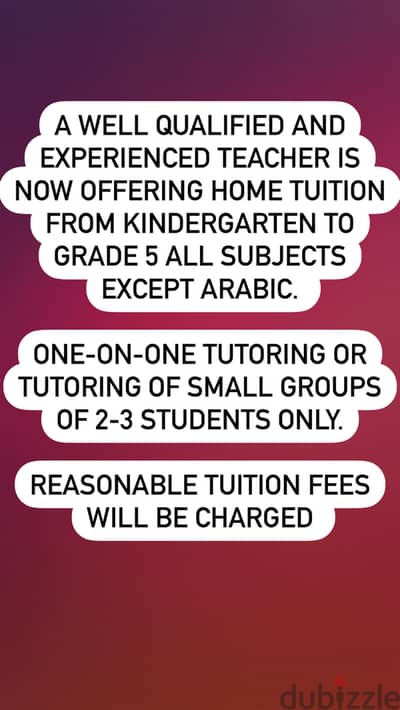 Tutor Available