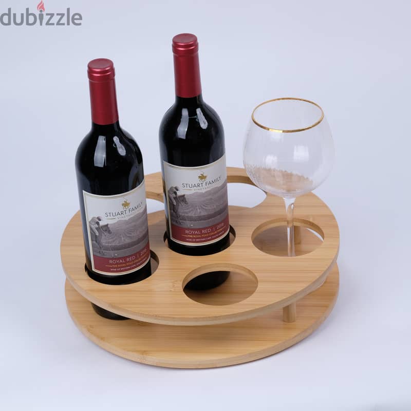 Multipurpose Organzier for water/wine bottles, wine glasses, tumblers 6