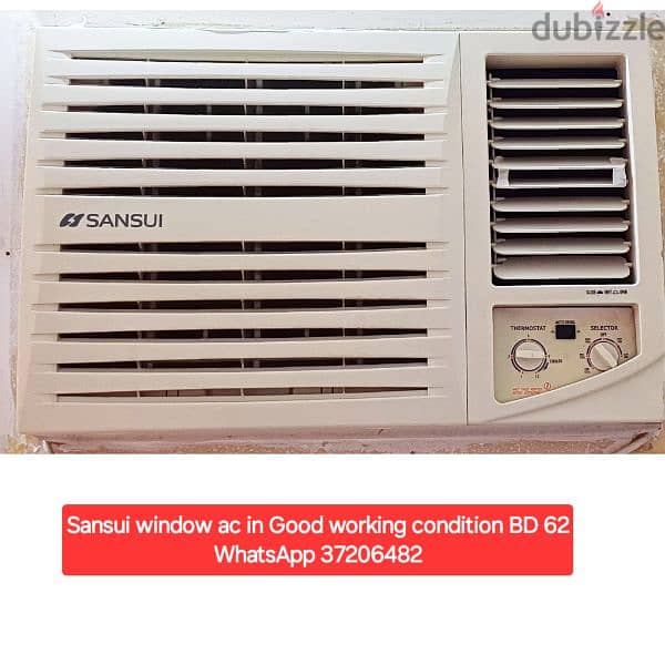 Pearl 2 ton split ac and other items for sale with Delivery fixing 2