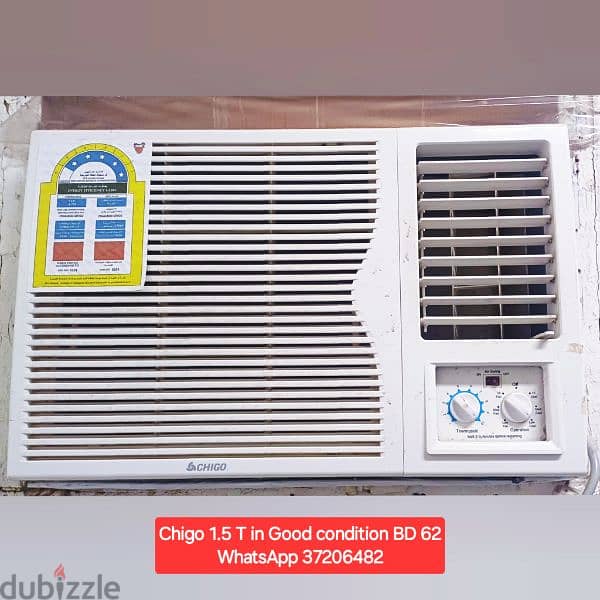 Pearl 2 ton split ac and other items for sale with Delivery fixing 5