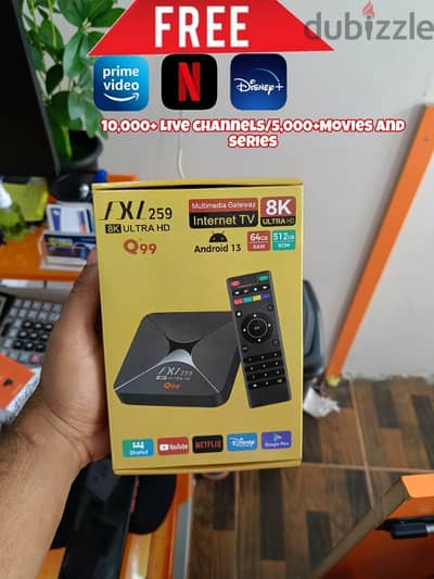 4K Android TV BOX RECIEVER/ALL TV channels without Dish/Smart TV BOX