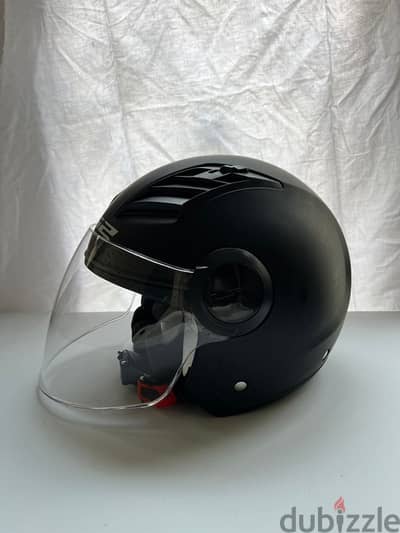 LS2 Helmet OF562 Airflow Matt Black Long (M)