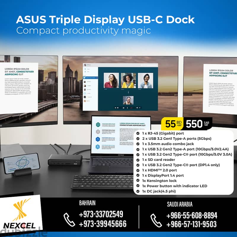 Asus DC300 3 DISPLAY USB-C DOCK at Best Price 0