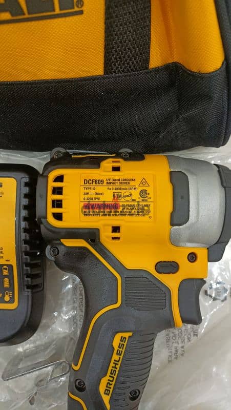 DeWalt cordless Impact Driver DCF809 مفك ديوالت جديد 4