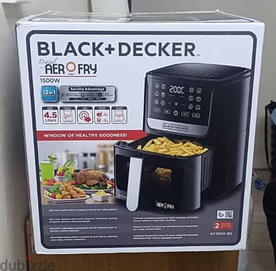 Black+Decker  Air fryer 4.5 Ltr With window