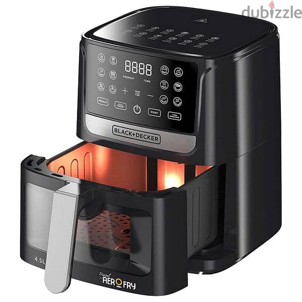 Black+Decker  Air fryer 4.5 Ltr With window 1