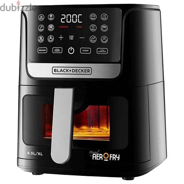 Black+Decker  Air fryer 4.5 Ltr With window 2