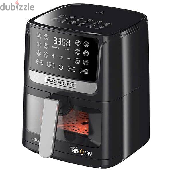 Black+Decker  Air fryer 4.5 Ltr With window 3