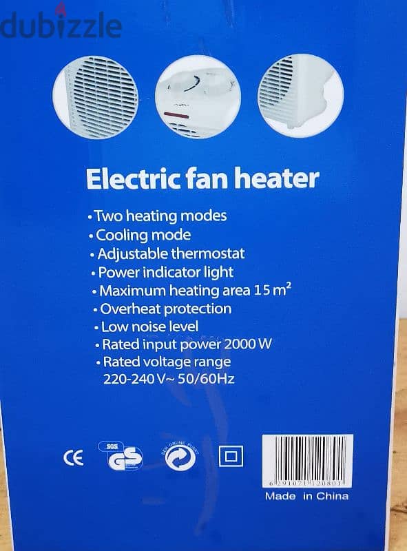 ELECTRIC FAN HEATER NEW 2