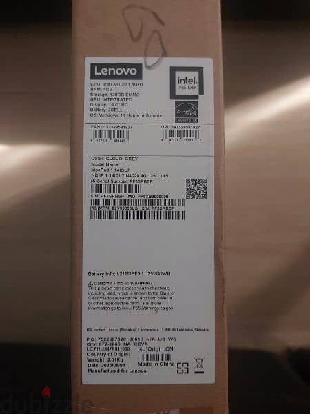 Lenovo Ideapad 1 14IGL7 (brand new) laptop for sale 1