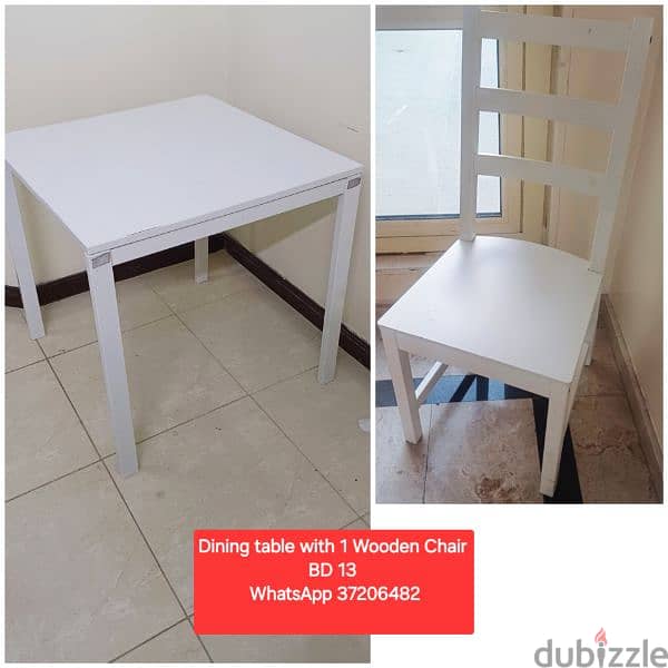 Dining table with 4 chairs and other items for sale with Delivery 1