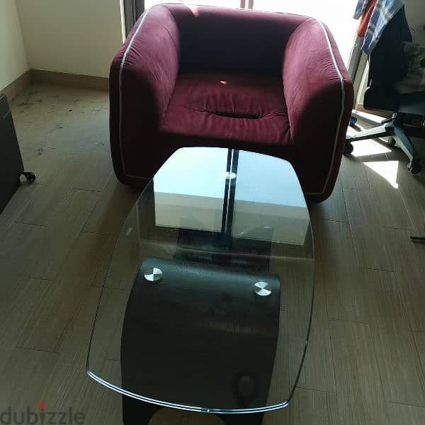 . . . Sofa seat red coolorطقم جلوس مخمل احمر كالجديد 2