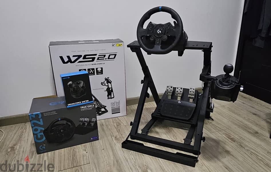 Logitech G923 w/ shifter & Next Level Racing 2.0 stand 0