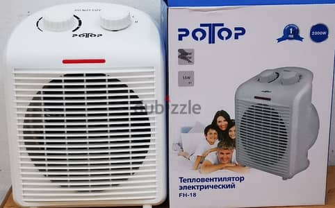 Electric fan heater new سخان مروحة كهربائي جديد