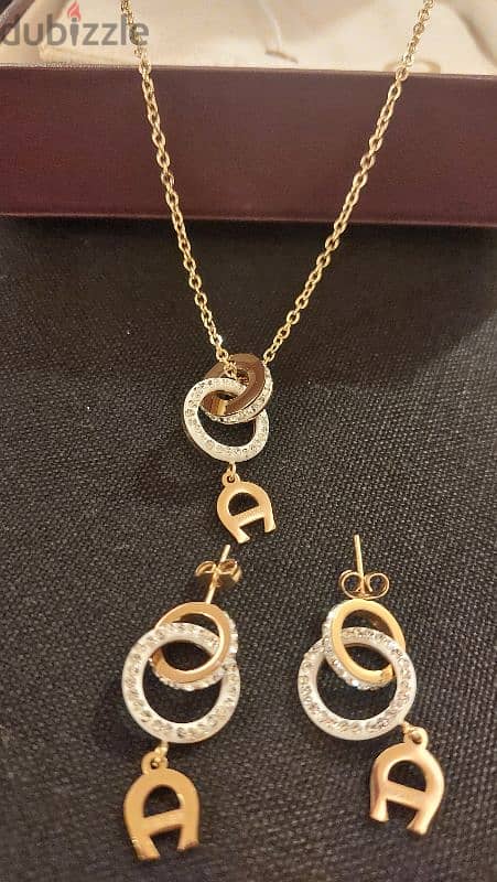 Aigner Necklace and Earrings 1