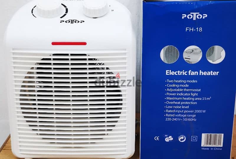 سخان مروحة كهربائي جديدNew electric fan heater 1