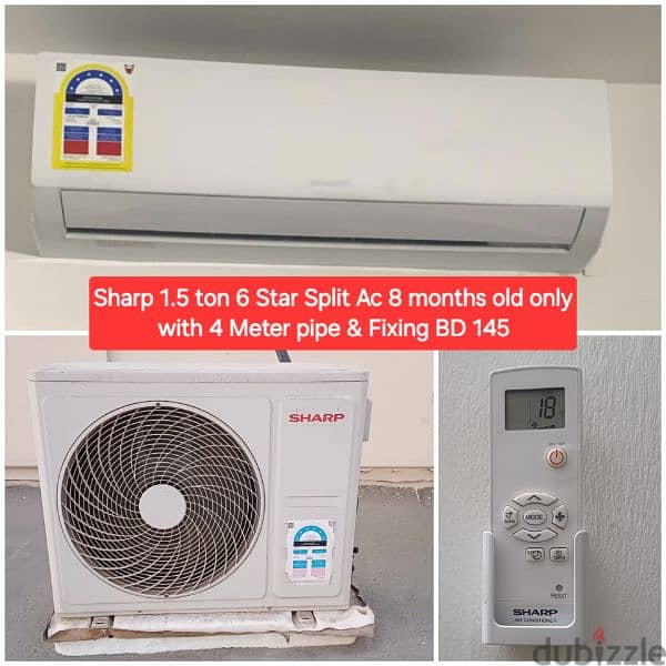 ZENET 2 ton split ac and other items for sale with fixing 13