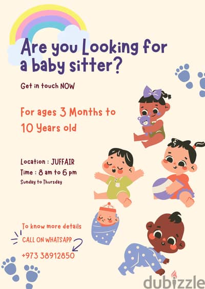 Baby sitter services - Juffair