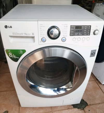 8kg/6kg washing machine with dryer good working