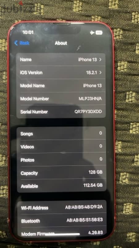 Urgent Sale – iPhone 13 Product Red | 86% Battery | 180 BHD 2