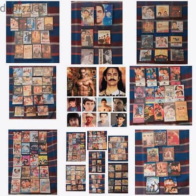 AAMIR KHAN COLLECTION 102 MOVIES -DVDS-BLURAYS-VCDS-CDS-VHS-TAPES-