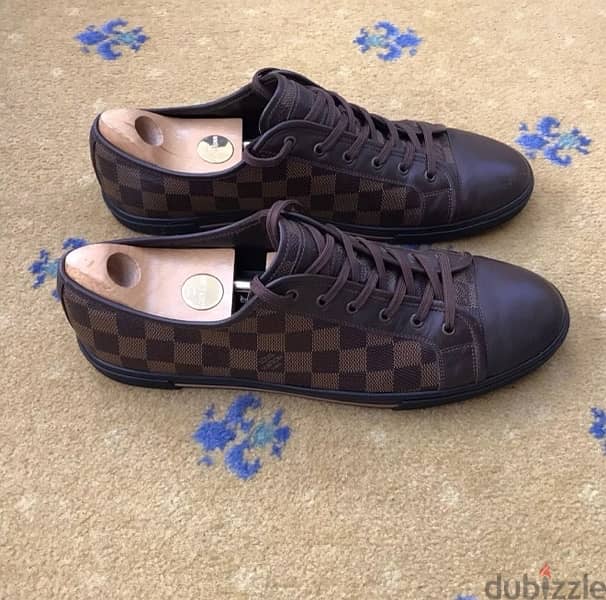 Original Louis Vuitton Sneakers Shoes Damier Brown 6