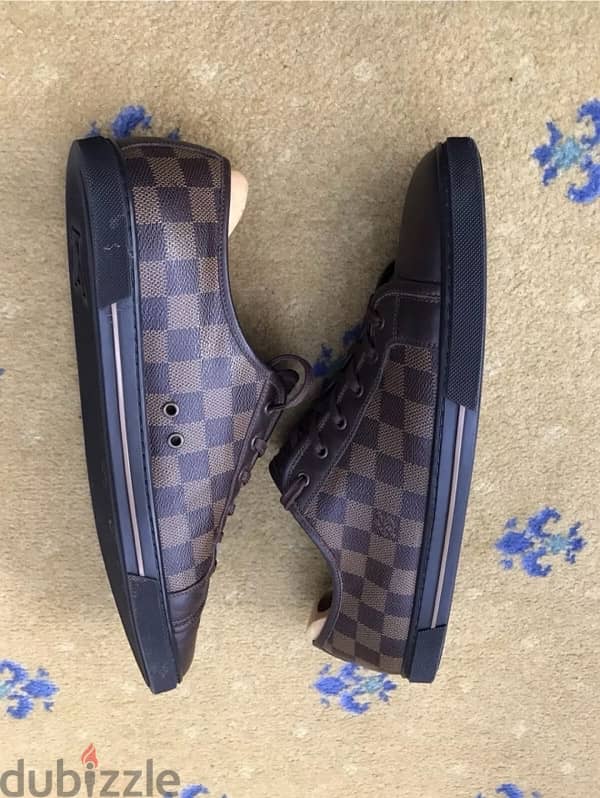 Original Louis Vuitton Sneakers Shoes Damier Brown 8