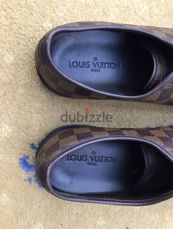 Original Louis Vuitton Sneakers Shoes Damier Brown 12