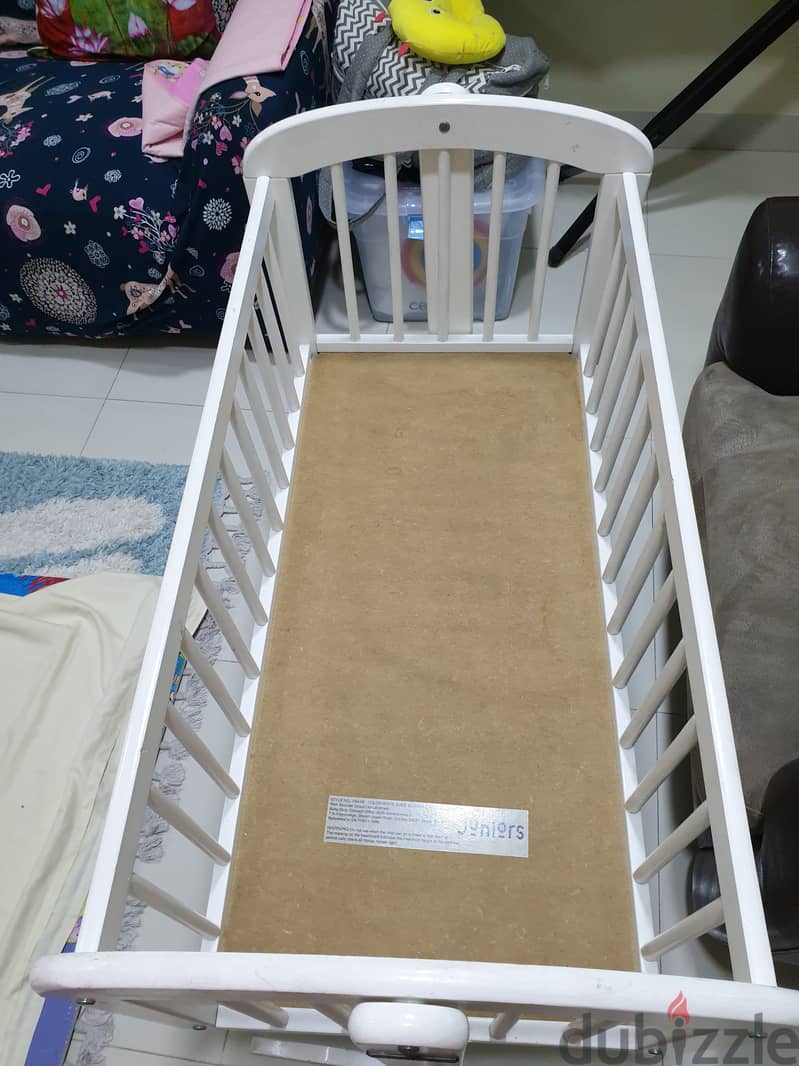 Used wooden Baby cradle for sale - Juniors Brand 2