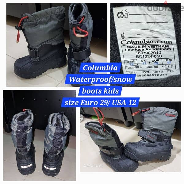 Colombia Waterproof/snow kids shoes 1