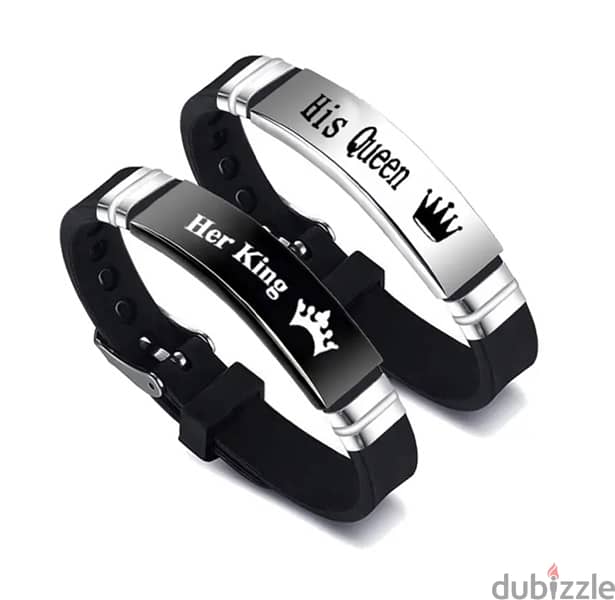 2 Pcs/Set Trendy Couple Bracelet (Brand new) 0