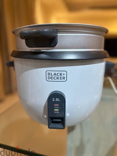 Black decker 2.8 L rice cooker - 10 bhd