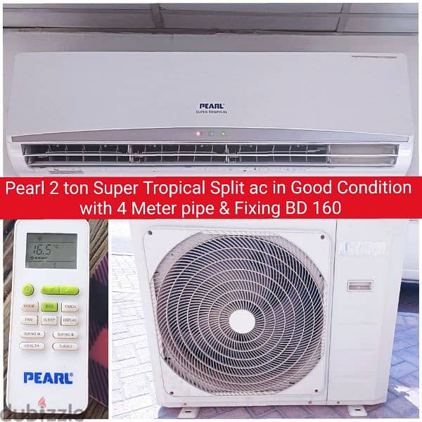 Split ac and other items for sale with Delivery and fixing 0