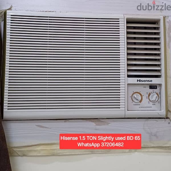 Split ac and other items for sale with Delivery and fixing 16