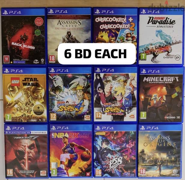 PS4 and PS5 Games Excellent Condition for playstation 2