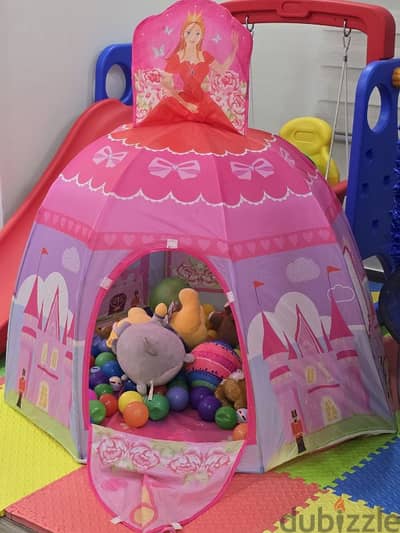 Baby Princess Tent with 50 colored balls