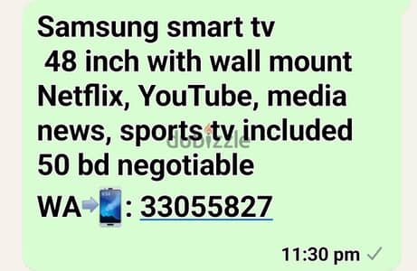 Samsung smart tv 48 inch