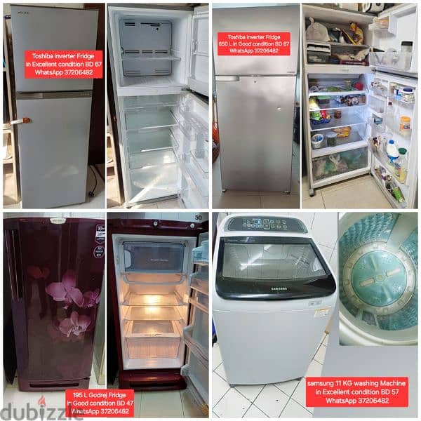 Toshiba Fridge and other items for sale with Delivery 0