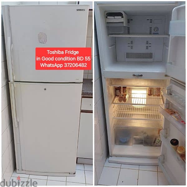 Toshiba Fridge and other items for sale with Delivery 10