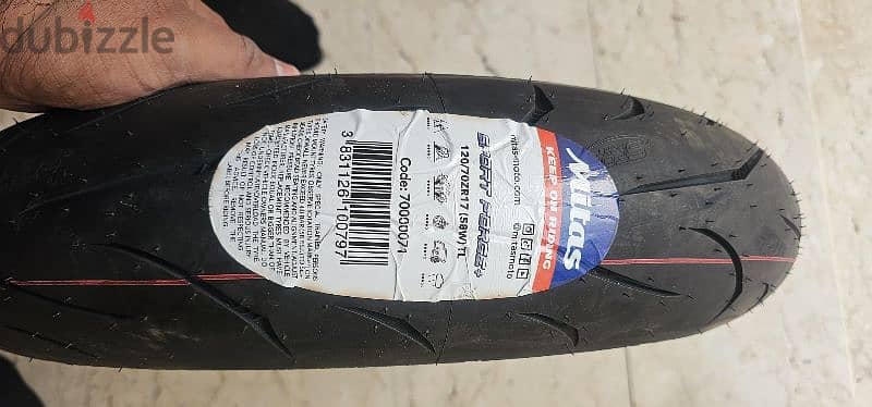 BRAND NEW MITAS TIRE 120/70 r17 0