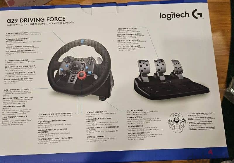 Logitech G29 Driving Force PS5/PS4/PS3/PC Steering Wheel+Pedals 1