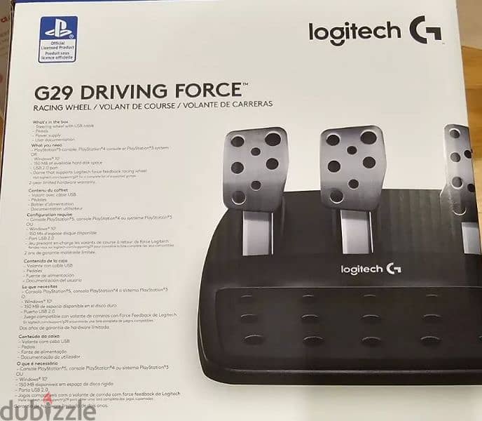 Logitech G29 Driving Force PS5/PS4/PS3/PC Steering Wheel+Pedals 2