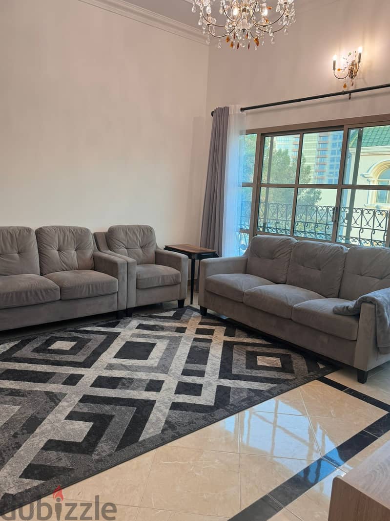 Fully Furnished 3BHK  Flat  with Balcony Available in Seef Area 4