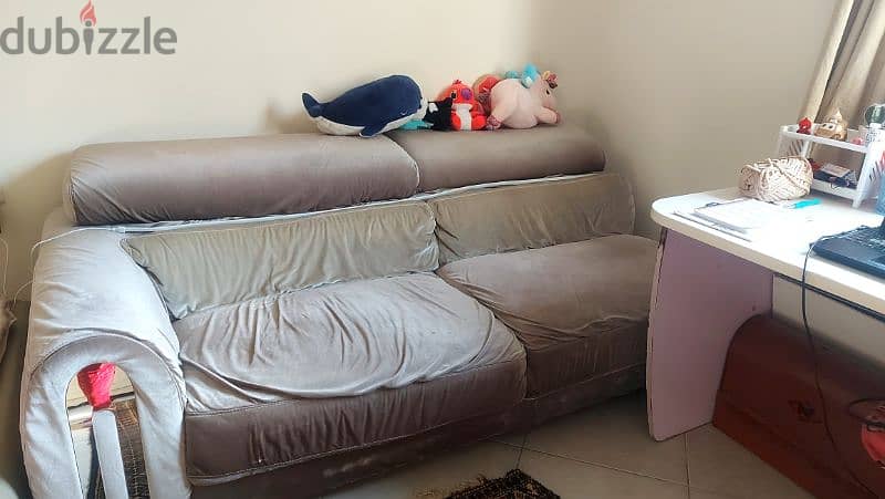 TWO SEATER BIG GREY SOFA 3