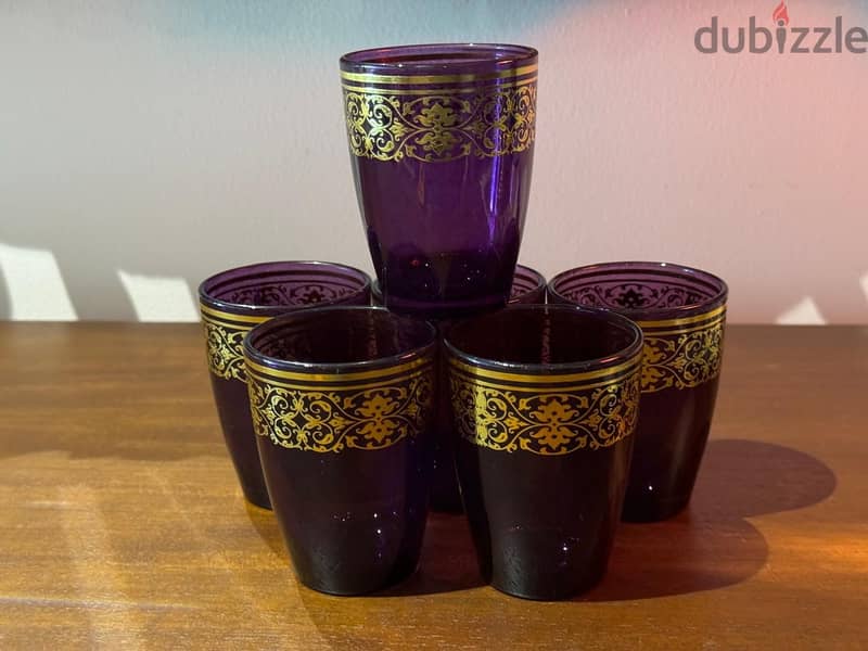 Moroccan-Style Tea Purple Set– Never Used, 6 Bd!! (Pairing Offer Av. ) 3